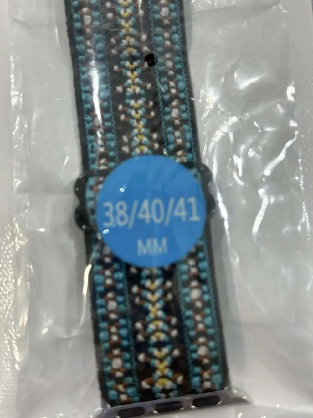 Watch Bands For Apple Watch Elastic Adjustable Blue Black Multicolored 38-40MM